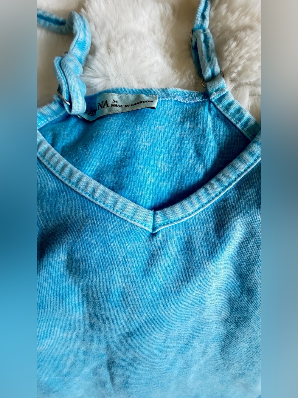 NWOT Zenana Acid Wash Slouchy Knit Romper with Oversized Pockets. Size Medium - Picture 5 of 11